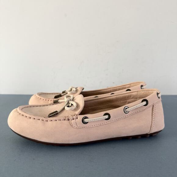 Vionic Honor Virginia Light Pink Slip On Comfort Boat Shoe Moccasin Loafers - Picture 5 of 10